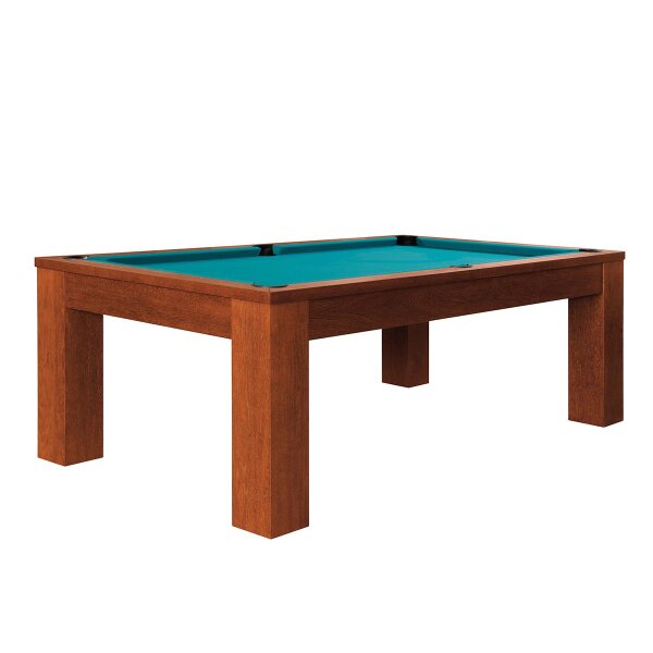 Billardtisch Trento Kirsche, 8 ft 254 x 142 cm groß, neu mit Schieferplatte