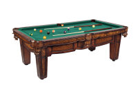 Billardtisch Wellington, 9 ft groß, 254 x 127 cm, neu mit Schieferplatte