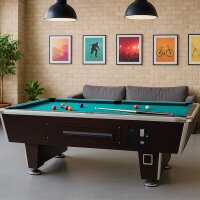 Billardtisch, Billard Tisch Orlando 6 ft groß mit Münzeinwurf und Schieferplatte