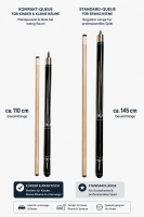 John West Pool Billardqueue Junior 2-teilig 110 cm
