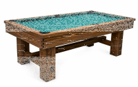 John West Pool Billardtisch Endrino mit Schieferplatte
