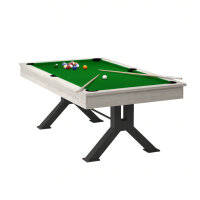 John West Pool Billardtisch Nashville 6ft mit Schieferplatte inkl. Abdeckplatte
