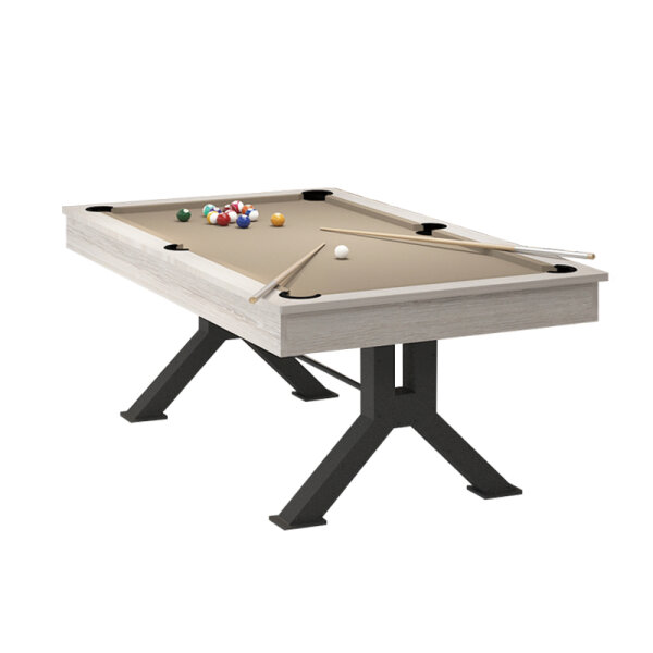 John West Pool Billardtisch Nashville inkl. Abdeckplatte mit Schieferplatte