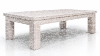 John West Billardtisch Weiß 7ft – der perfekte Allrounder mit Schieferplatte