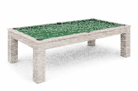 John West Billardtisch Weiß 7ft – der perfekte Allrounder mit Schieferplatte
