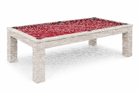 John West Billardtisch Weiß 7ft – der perfekte Allrounder mit Schieferplatte