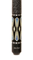 John West professionelles Billardset - 1 Satz Aramith Kugeln, 1 Triangel, 2 Profi Queues JW-3