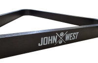 John West professionelles Billardset - 1 Satz Aramith Kugeln, 1 Triangel, 2 Profi Queues