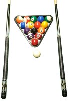 John West Profi Billard Set - Kugeln + Triangel + 2 Profi...