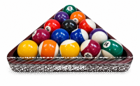 John West Triangel für 57 mm Pool Billardkugeln Holz Mahagoni