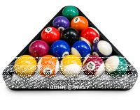 John West Triangel für 57 mm Pool Billardkugeln Holz Schwarz